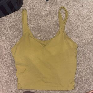 Greenish lulu align tank top size 4